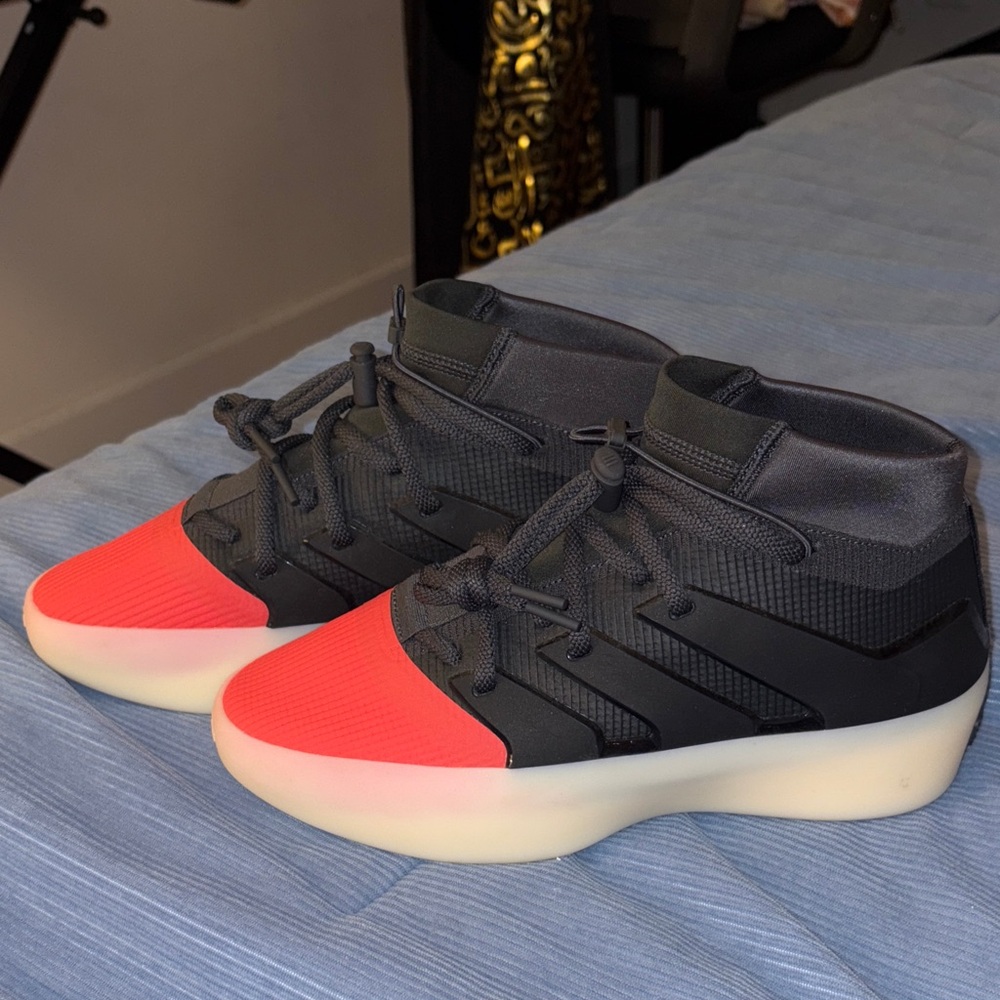 SOLD‼️Fear of God Athletic Shoes in Black and Red